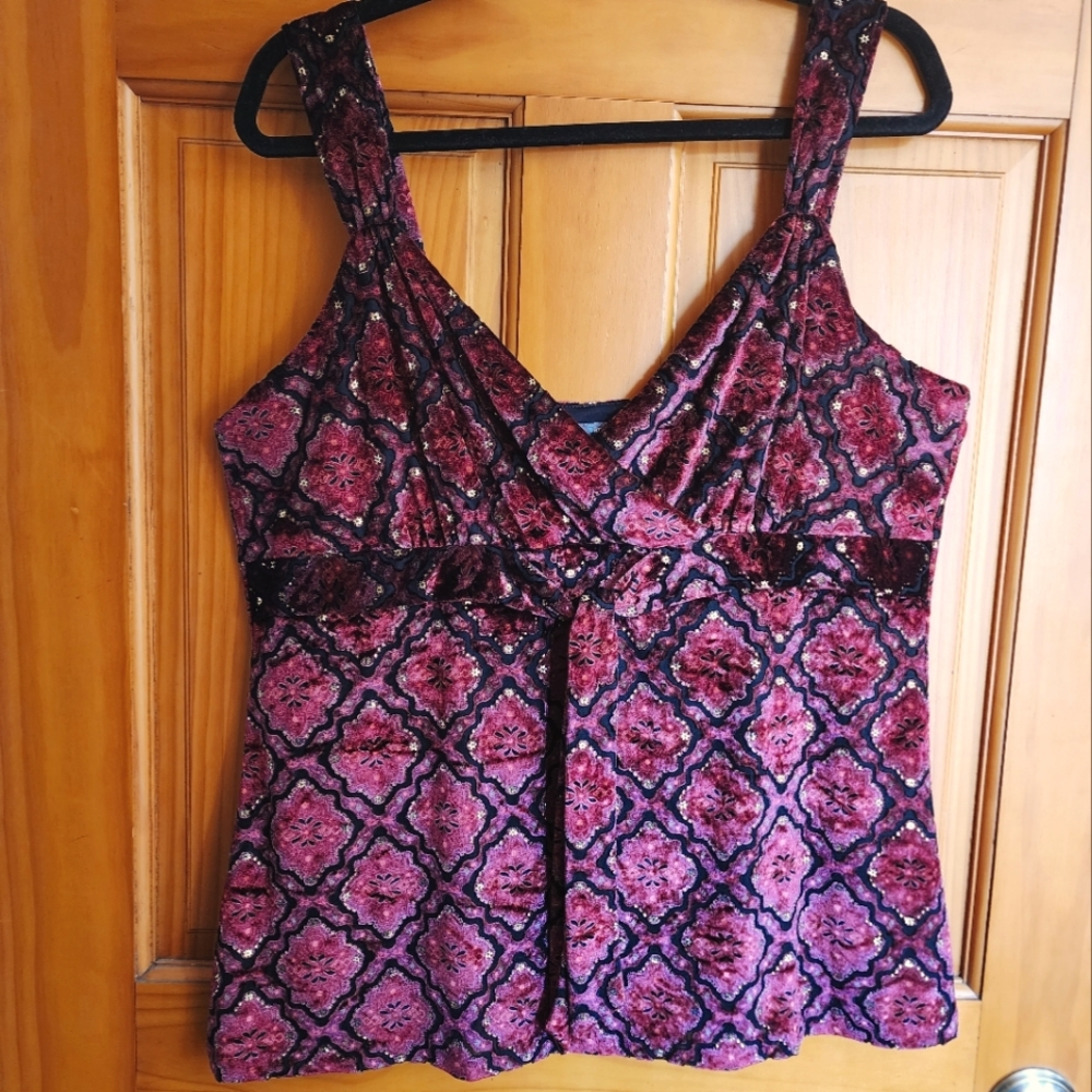 Apt 9 Velvet Burnout Tank XL